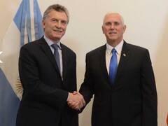 Mike Pence: "Argentina renace en lo económico y en lo político"