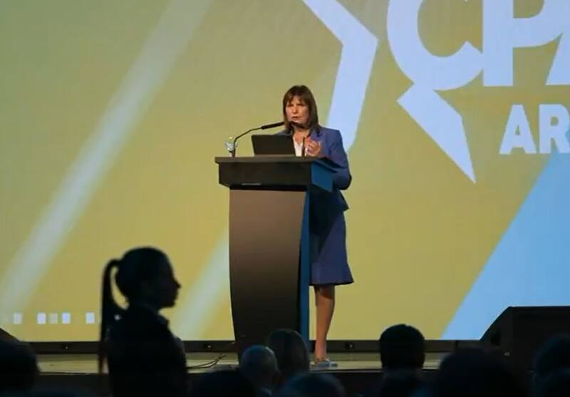 Patricia Bullrich en la CPAC Argentina.