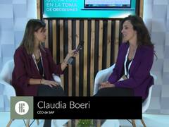 Claudia Boeri, de SAP: "El talento nos va a permitir crear una nueva economía, una economía más digital"