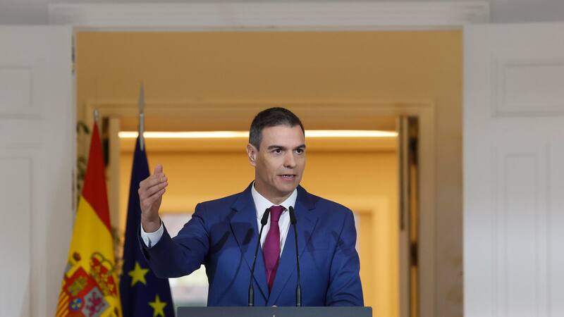 La reacción de Pedro Sánchez tras el ataque de Irán a Israel.