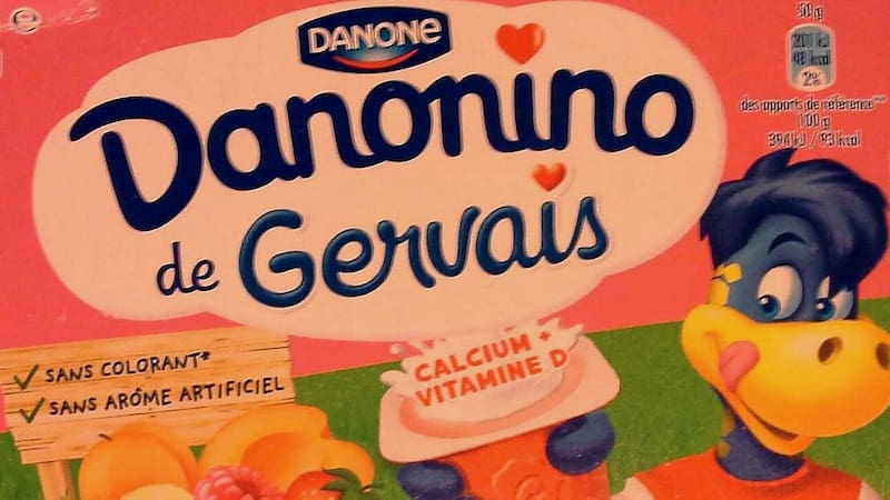 El Danonino original se llamó Petit Gervais y salió en Francia como un producto a base de queso.