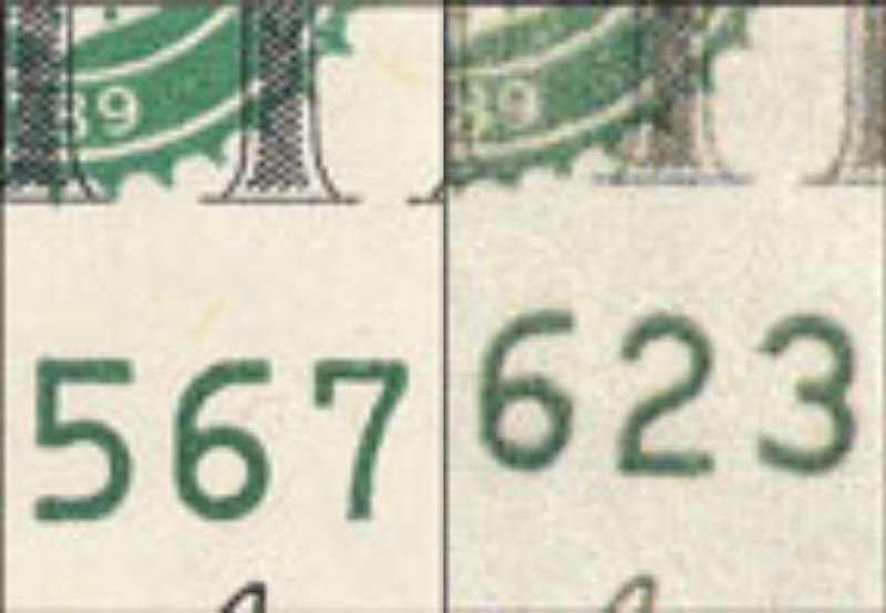 Dólar original // Dólar falso