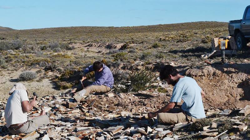Trabajos de campo en la estancia La Matilde, en Santa cruz. Fotos: gentileza investigadores - CONICET.