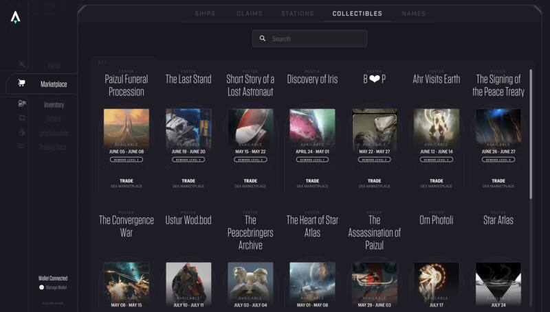 Marketplace de Star Atlas.