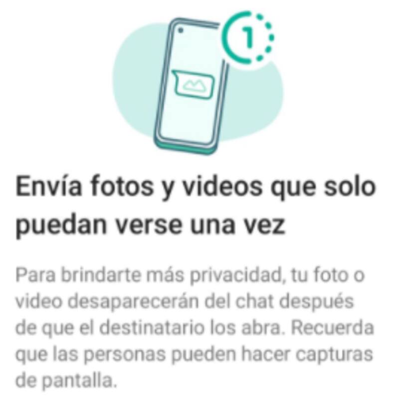 Ver una vez.