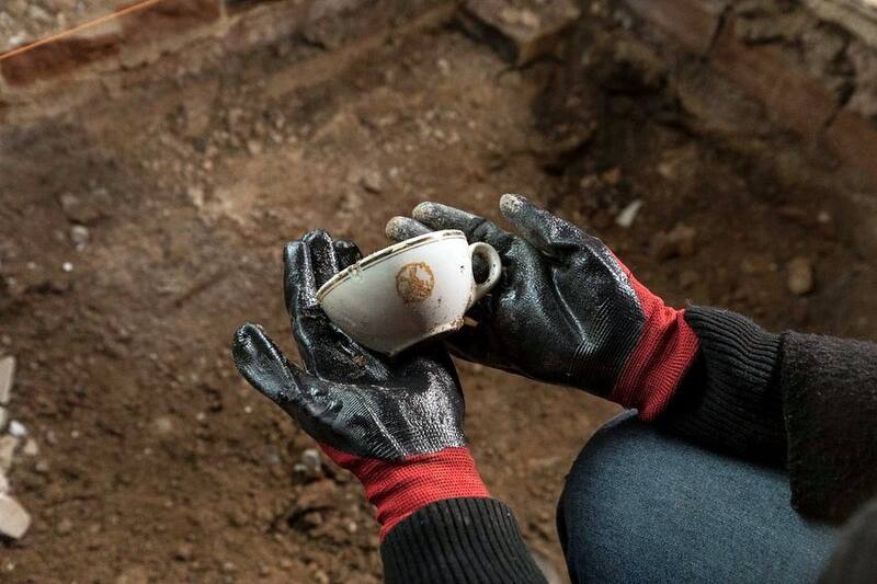 Parte del "tesoro" arqueológico hallado.