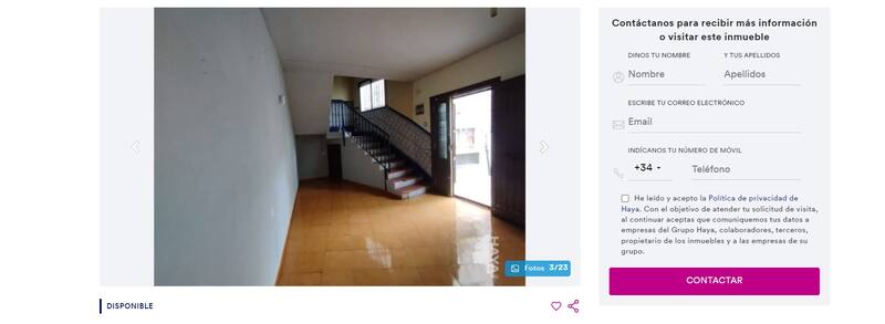 La propiedad ofrece espacios amplios y está rodeada de servicios cercanos que aseguran una vida práctica y confortable. (Foto: haya.es)