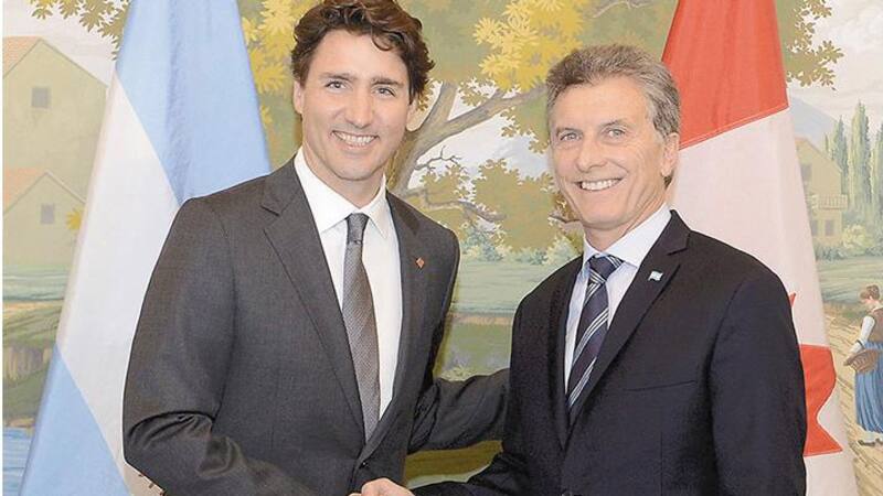 Macri y Trudeau, de buena relación, aceitaron este lanzamiento
