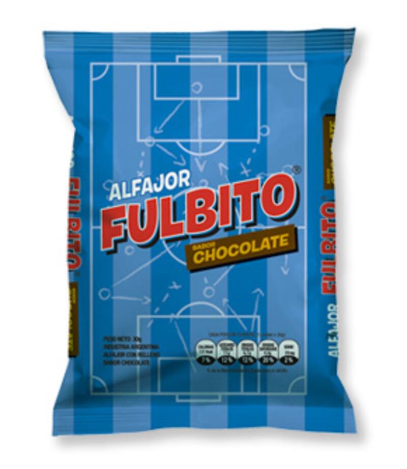 Si bien su mascota oficial es el oso futbolero también tiene otra versión de packaging.
