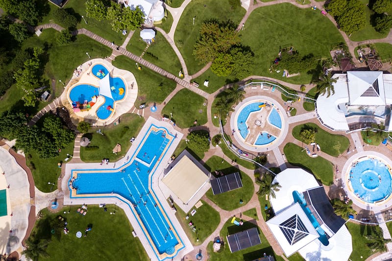 El complejo de las Termas de Villa Elisa cuenta con muchas actividades y espacios para la relajación (Fuente: Termas Villa Elisa)