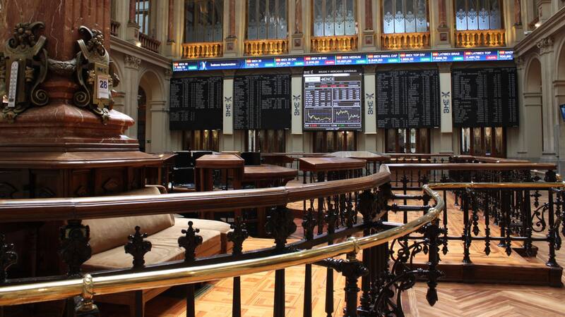 El cierre de jornada de la bolsa de España.