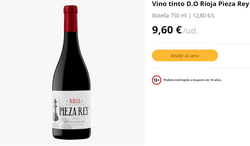 El vino tinto más rico y recomendado de Mercadona es un chollo que cuesta menos de 10 euros