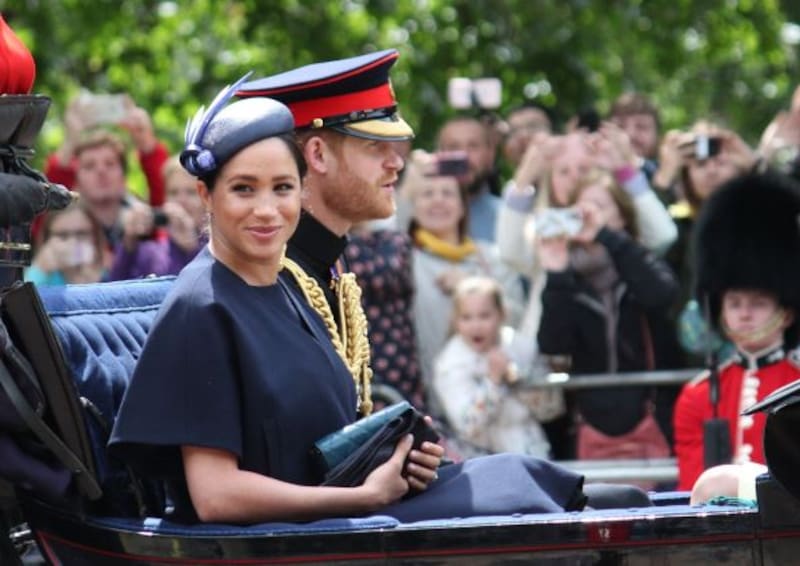 El Príncipe Harry y su esposa Meghan Markle.