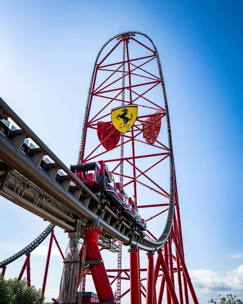 La oferta de El Corte Inglés Viajes incluye la entrada a Ferrari Land. (Foto: Instagram @portaventuraworld).