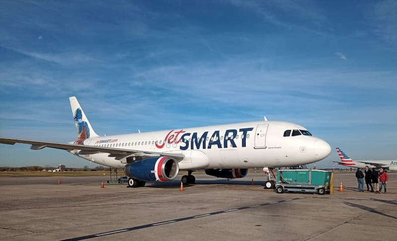 JetSmart incrementó en un 63% la oferta de vuelos para estas vacaciones de invierno.