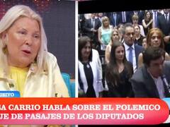 Carrió cruzó a Macri por los pasajes: "El de chiquito viajó en avión privado"