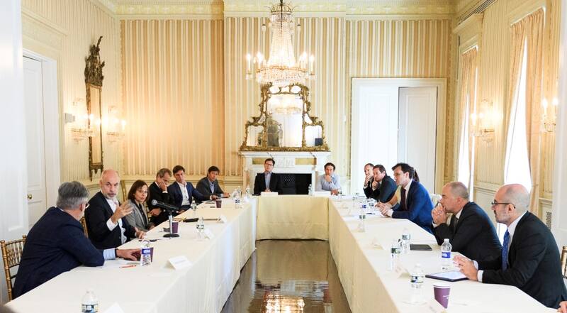 Larreta, en un reciente encuentro con empresarios.