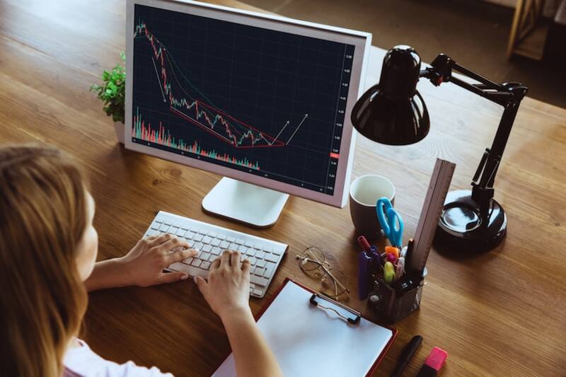 La cotización de las principales acciones en España.