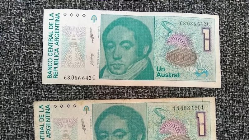 Estos billetes de la década de los 80 tienen un gran valor en el mercado coleccionista actual.