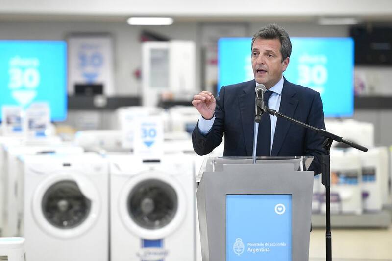 Sergio Massa presentó el plan de financiación para la compra de electrodomésticos Ahora 30