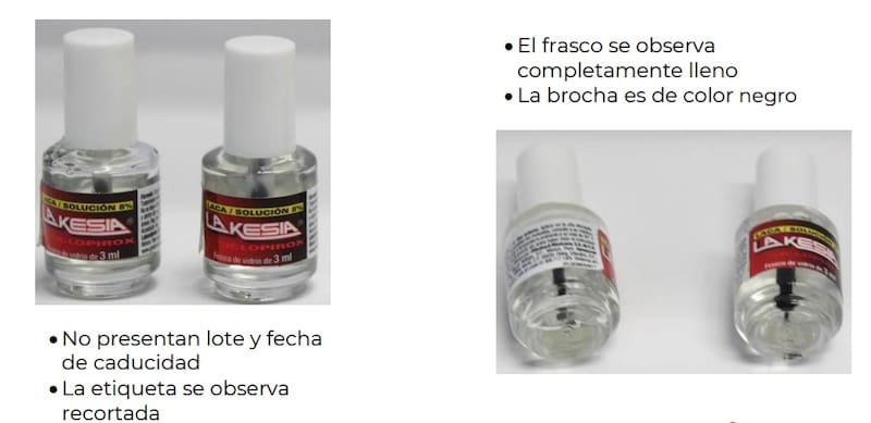 Imágenes del medicamento falsificado. Fuente: COFEPRIS.