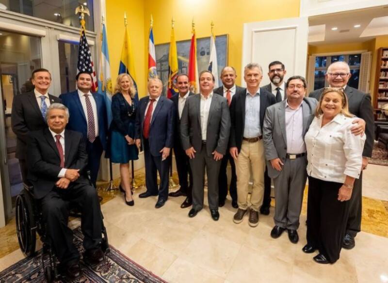 Macri en la Universidad Internacional de Florida (FIU)