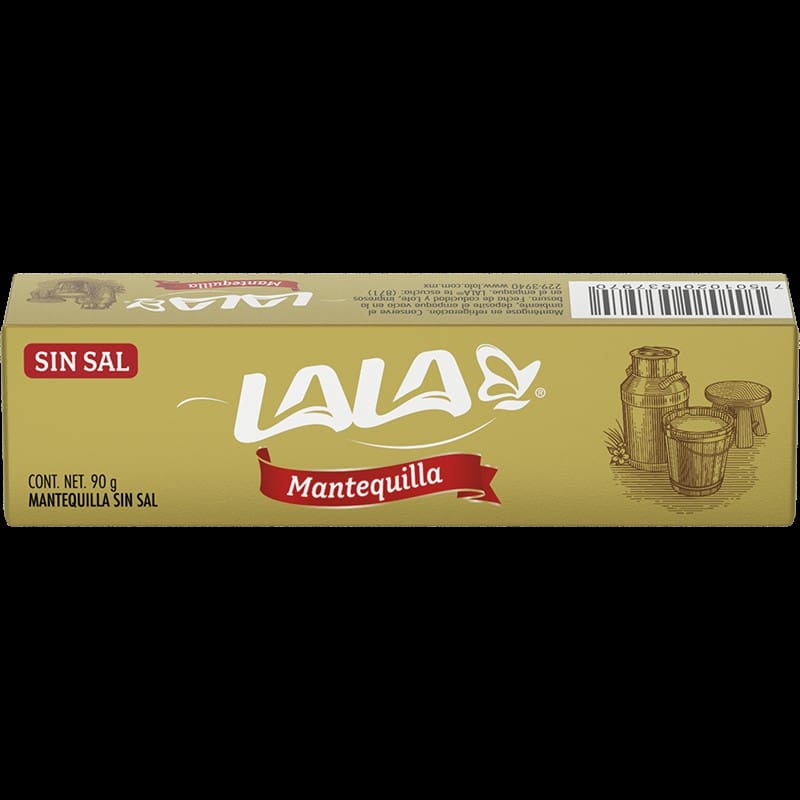 La mantequilla Lala sin sal, fue recomendada por Profeco luego del análisis realizado sobre el resto de las marcas en el mercado. Foto: Gentileza lala.com.mx.