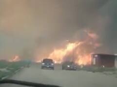 Voraz incendio en San Luis por vientos de más de 70 kilómetros por hora