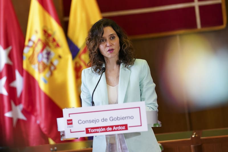 Isabel Díaz Ayuso confirmó que recurrirá la amnistía en su totalidad ante el Tribunal Constitucional (Fuente: EFE / Comunidad de Madrid)