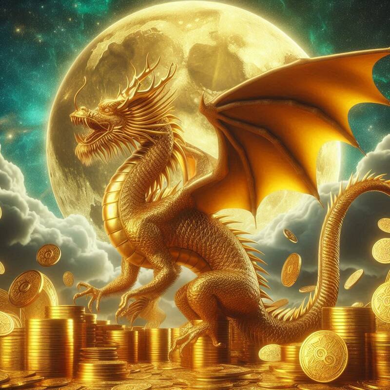 Dragón de madera. Fuente: Bing AI.