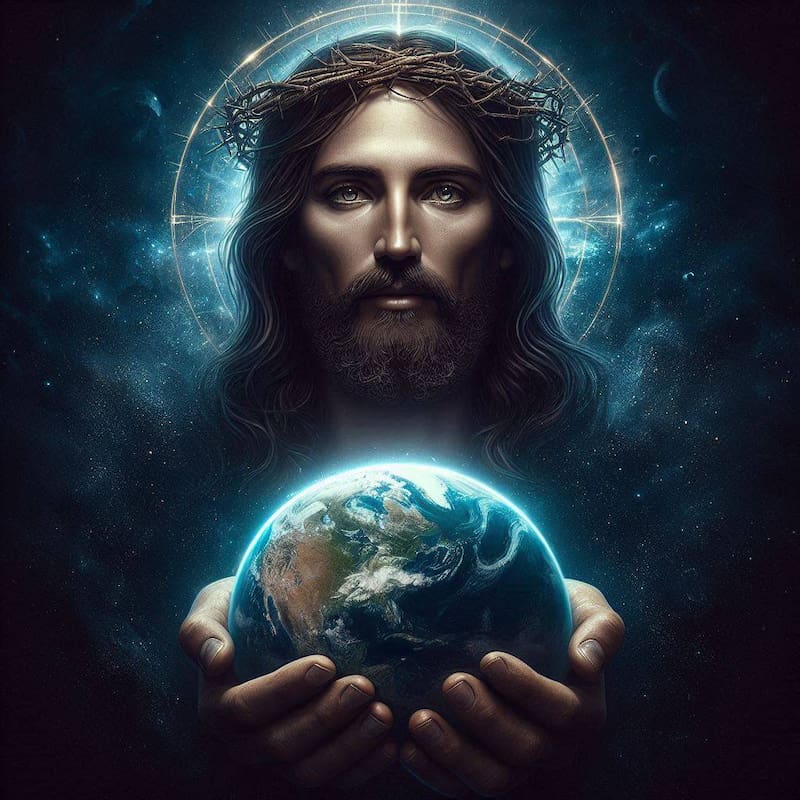 Jesús volverá a la Tierra. Fuente: Bing AI.