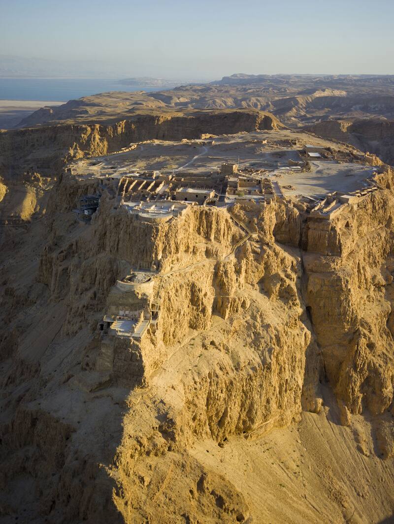 Vista aérea de Masada en el desierto de Judea, Israel. (Foto: Wikipedia).