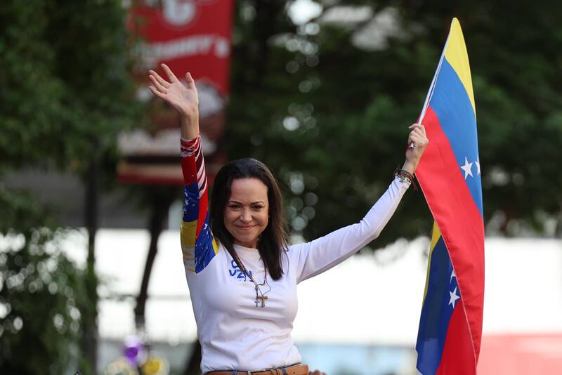 Corina Machado reapareció públicamente este 9 de enero en Venezuela.