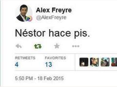 El "18F" copó Twitter y Freyre lideró la provocación K: "Néstor hace pis", bromeó