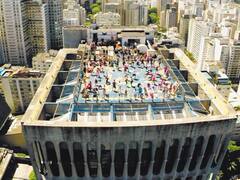 En Brasil, los helipuertos se usan para hacer gimnasia