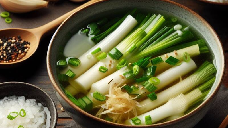 Puerro: el alimento que te ayudará a desintoxicar tu cuerpo de forma natural. Fuente: Generador de Imágenes Microsoft Bing.