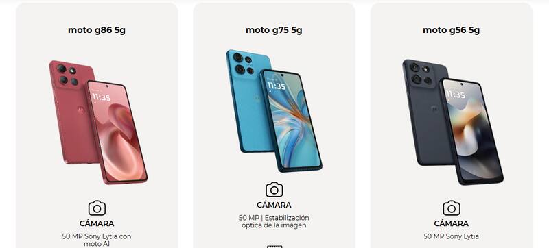 El Plan Canje de Motorola ofrece una amplia variedad de celulares para canjear.