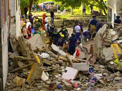 Caos en Barranquilla por el desplome una torre residencial: hay cuatro heridos