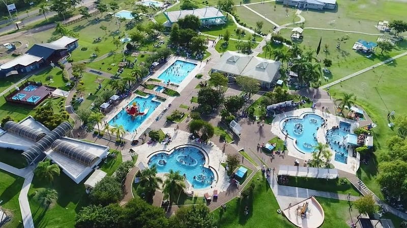 Las Termas de Chajarí cuentan con 10 piscinas exclusivas y que son difíciles de encontrar (Fuente: @termaschajari / Instagram)