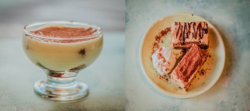 Este bodegón ofrece pastas y postres italianos.