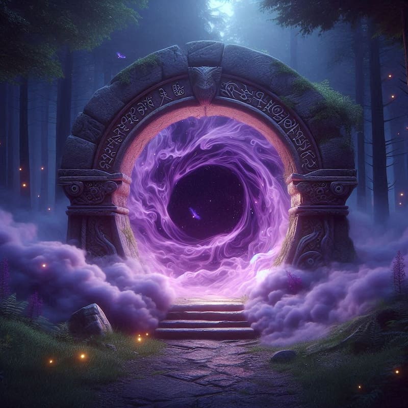 Portal secreto. Fuente: Bing AI.