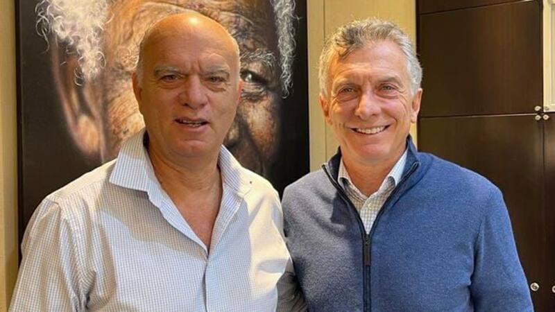 Néstor Grindetti y Mauricio Macri.