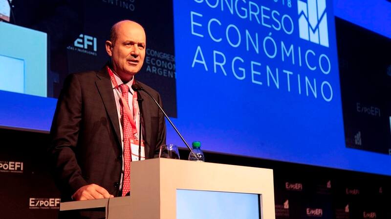 El presidente del Banco Central de la República Argentina (BCRA), Federico Sturzenegger, participa del Congreso Económico Argentino que se realiza en el marco de la 5ta. edición de Expo EFI