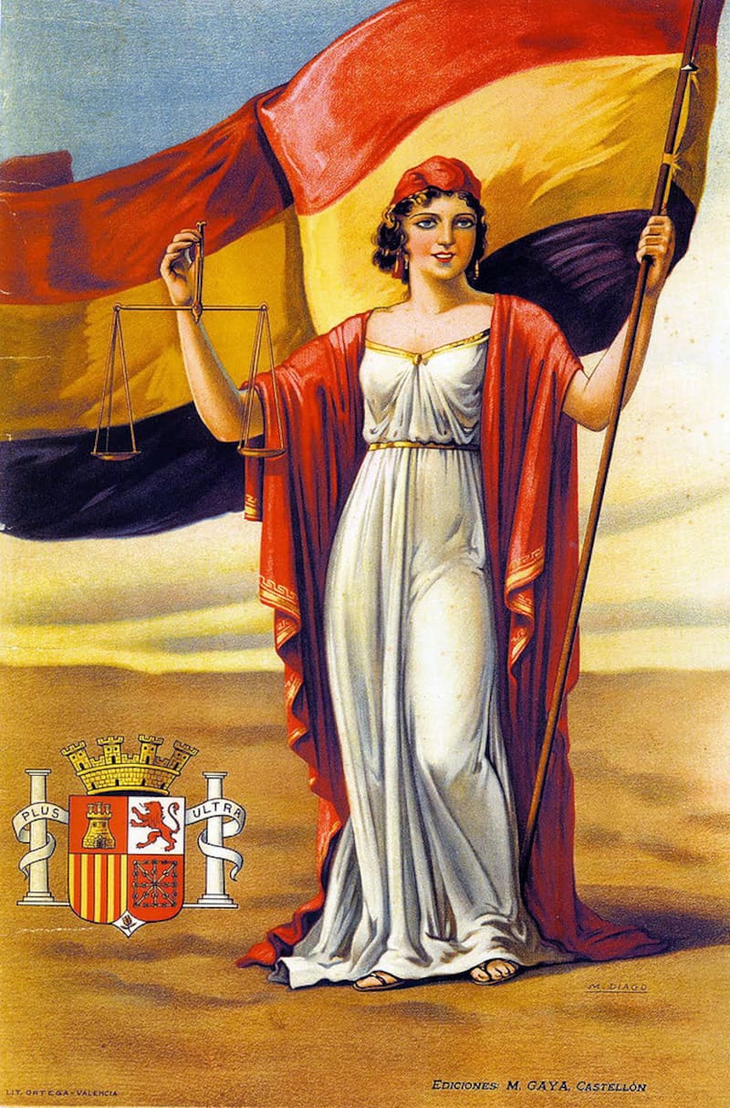 Alegoría de la República, una imagen que podía verse durante esos tiempos. (Fuente: Wikimedia Commons)