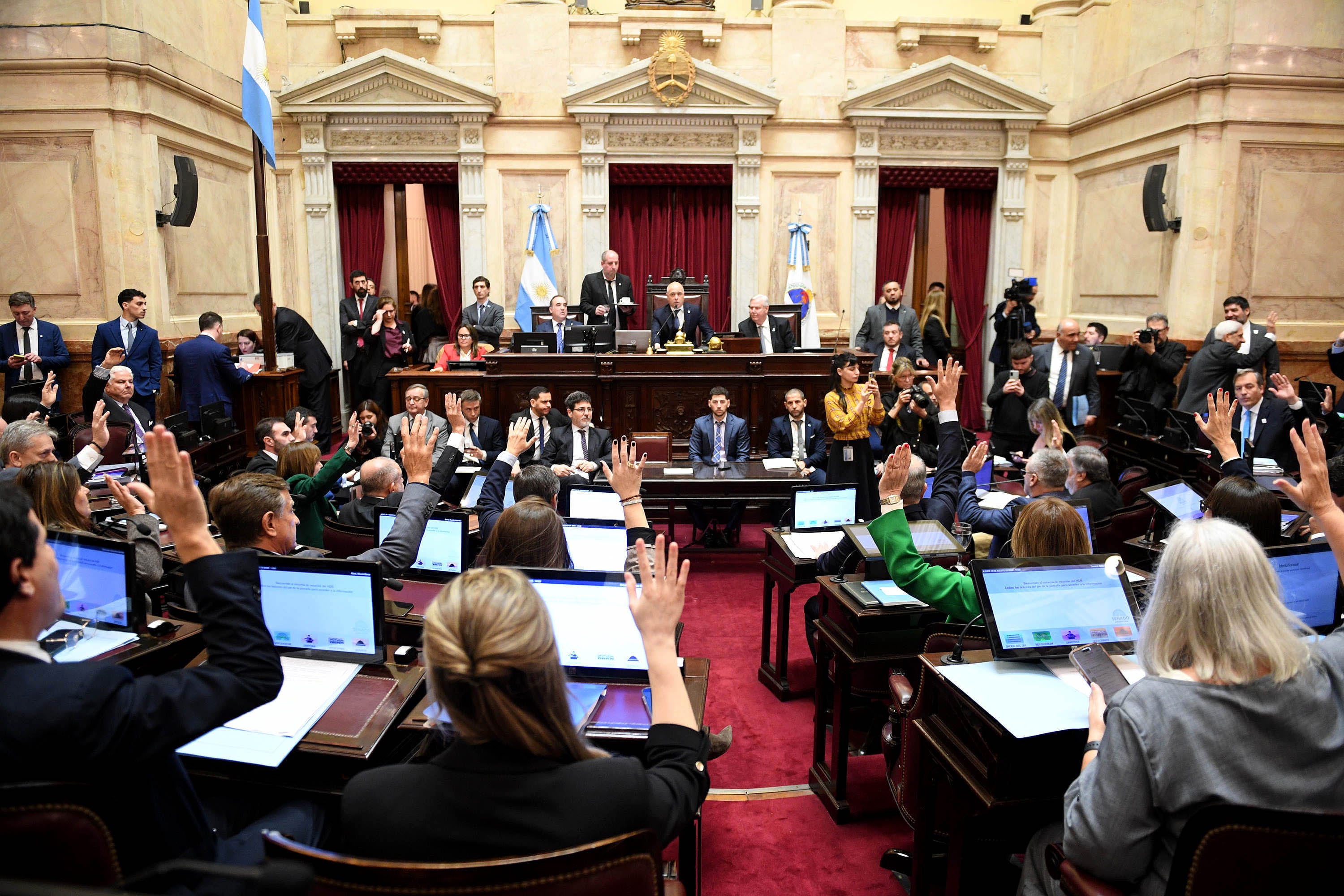 Sesin ordinaria del Senado de la Nacin, el 6 de Agosto del 2026, en Buenos Aires; Argentina.-
Foto: Mario Mosca / Comunicacin Institucional Senado.-