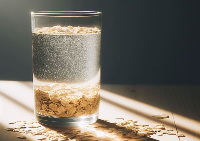 Agua de avena. Fuente: Archivo.