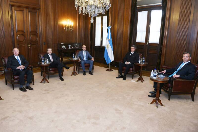 La relación pasa un mal momento: el ministro de Justicia Soria (der.) visitó a los magistrados en diciembre.