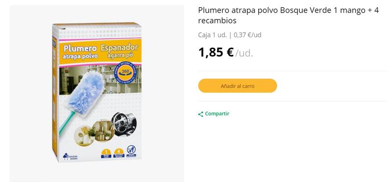 Este es el plumero de Mercadona que arrasa en ventas y del que todos hablan en la web. (Foto: www.mercadona.es).