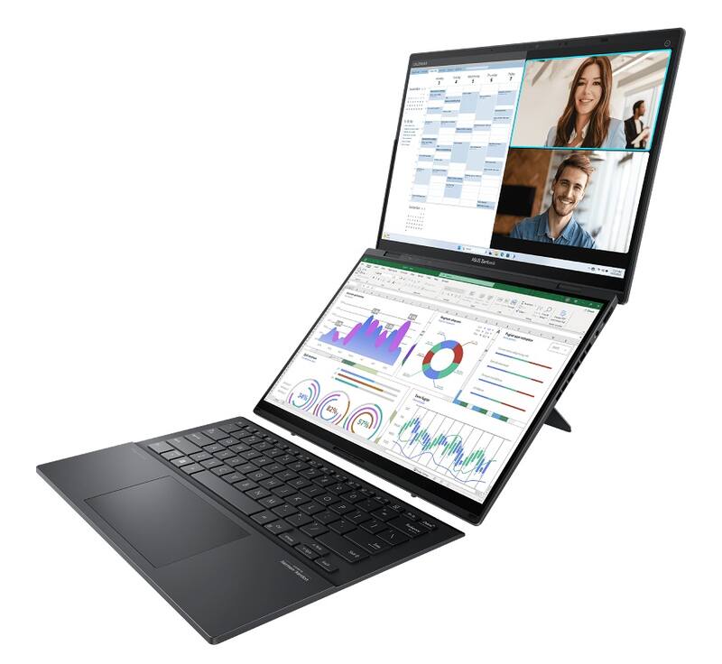 La doble pantalla da una nueva dimensión al trabajo con la Zenbook DUO.