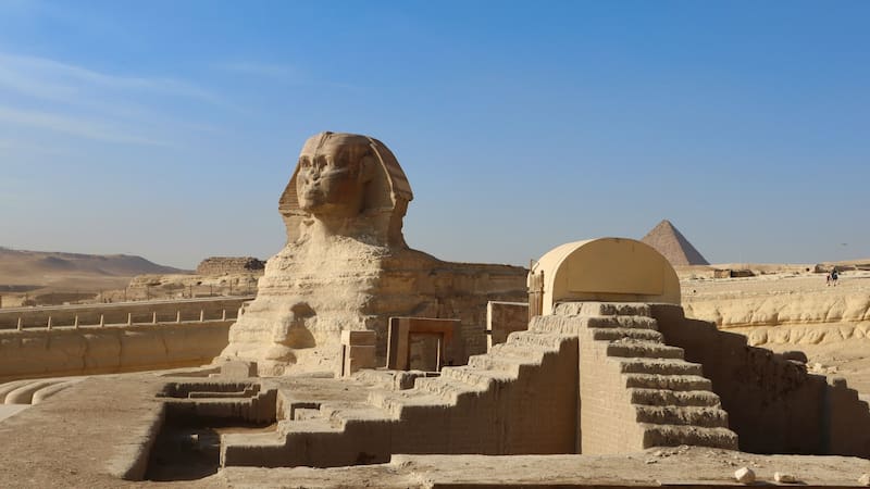 La Esfinge fue construida hace unos 4.500 años durante la IV dinastía de los faraones de Egipto.